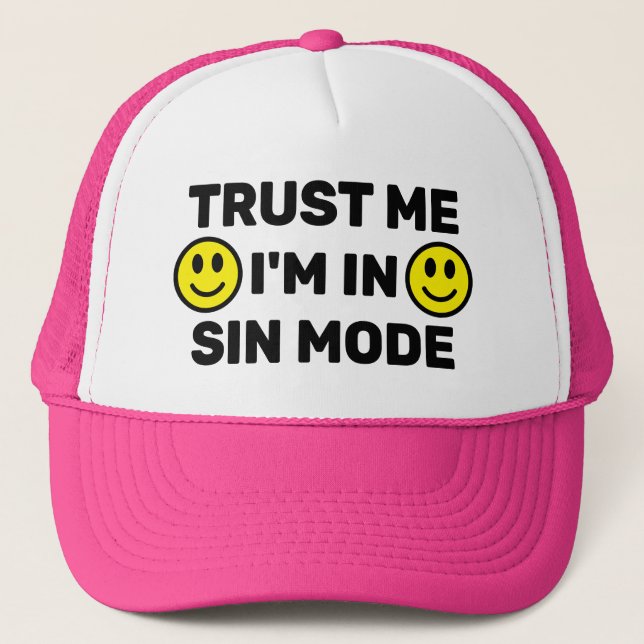 Confie em Mim - Estou no Modo Pecado™ Boné de Cami (Frente)