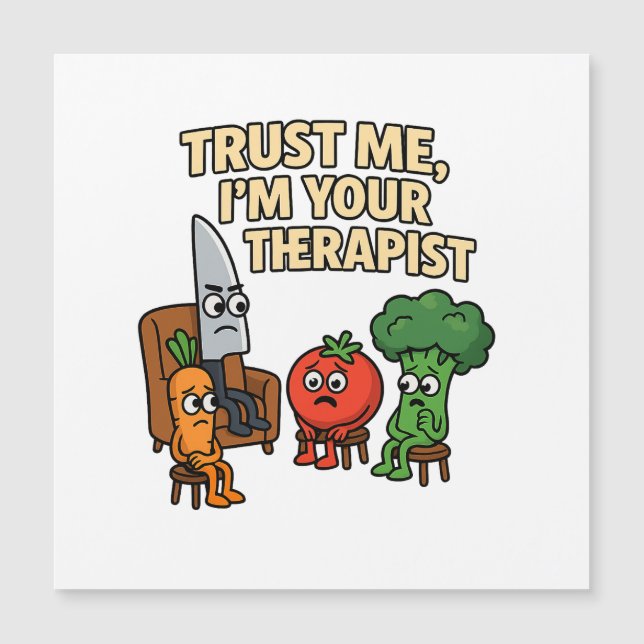 Confie em mim, sou o seu terapeuta - Cartoon engra (Frente)