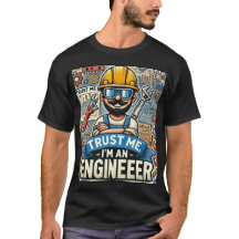 "Confie em mim, sou um Engenheiro" 3D - Camisa Esc