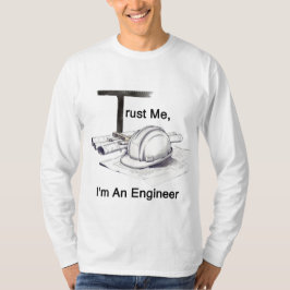 Confie em Mim Sou uma Camiseta T-Square de Engenhe