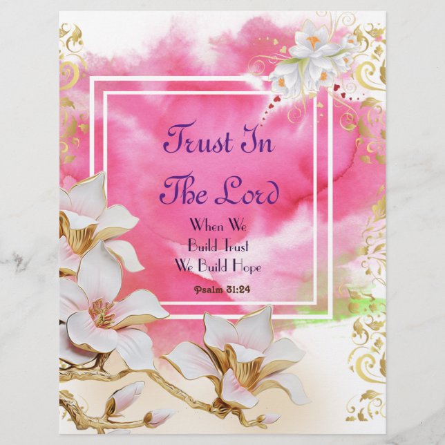 Confie no Lord Personalised Paper (Frente)