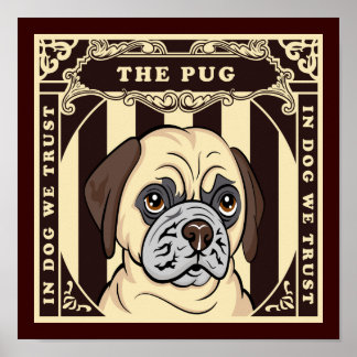 Confie no Poster Pug