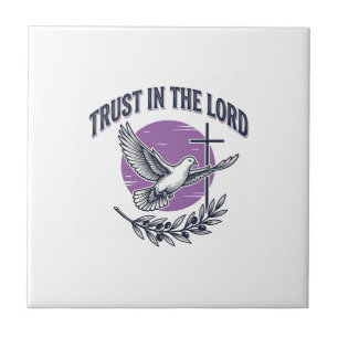 Confie no Senhor Design de Camiseta Cristã Pombo (