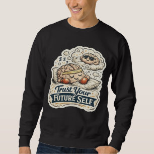 Confie no Seu Eu Futuro Esqueleto Gráfico Camiseta
