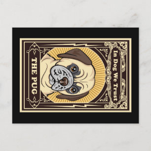 Confie nos Cartões Postais Pug