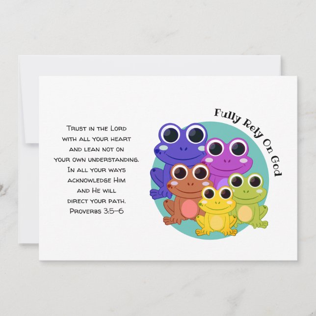 Confie plenamente no encorajamento cristão SAPO de (Frente)