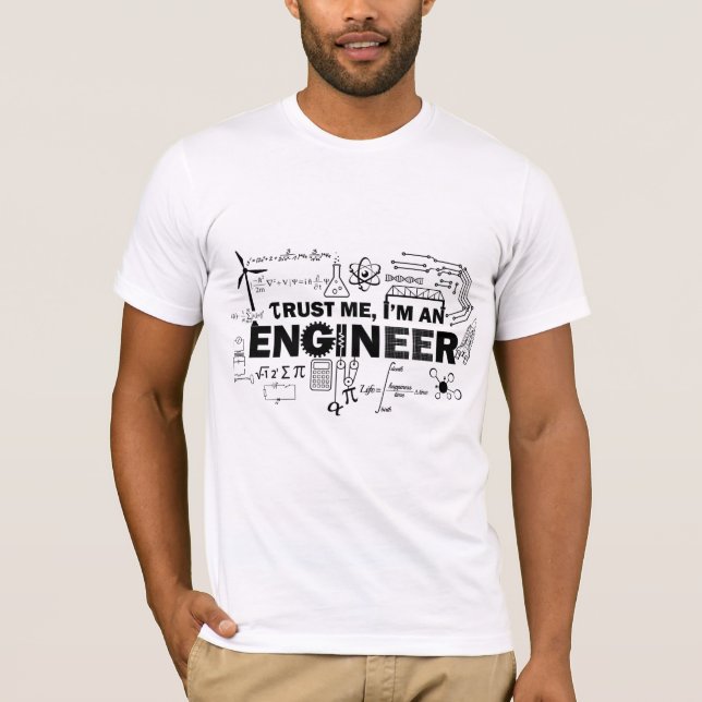 Confie que eu mim é uma camisa do engenheiro (Frente)