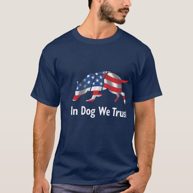 Confie sua camiseta de cão (Frente)