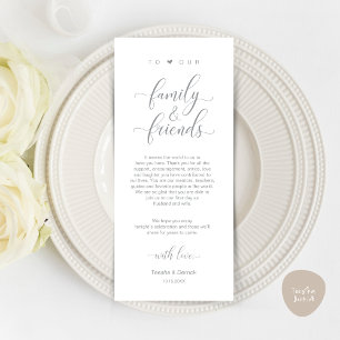 Configuração de Casamento Obrigado Cartão Clássico