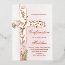 confirmação da cruz sagrada floral