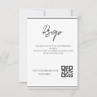 Confirmação de Casamento Convite Minimalista Moder