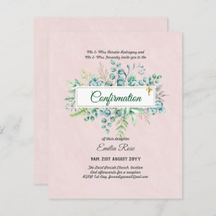 CONFIRMAÇÃO DE CRENÇA Convidar Moderno Duplo Lado