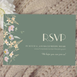 Confirmação de RSVP para Site de Casamento Wildflo