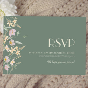 Confirmação de RSVP para Site de Casamento Wildflo