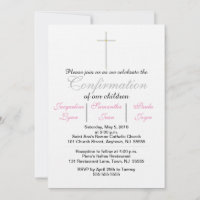 Confirmar Convites de Tripletes Rosa