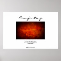Confortante - Marrom Dourado - Poster Feng Shui