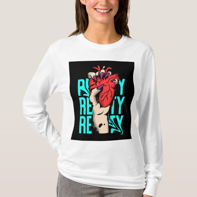 "Conforto Chic: Coleção de Camisas T femininas" (Frente)