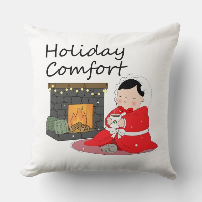 Conforto de Feriado - Almofada de Natal (Frente)