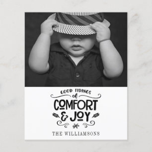 Conforto de Orçamento e Joy Moderno Cartão de Féri