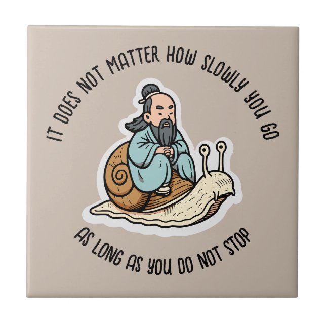 Confúcio e caracol (Frente)