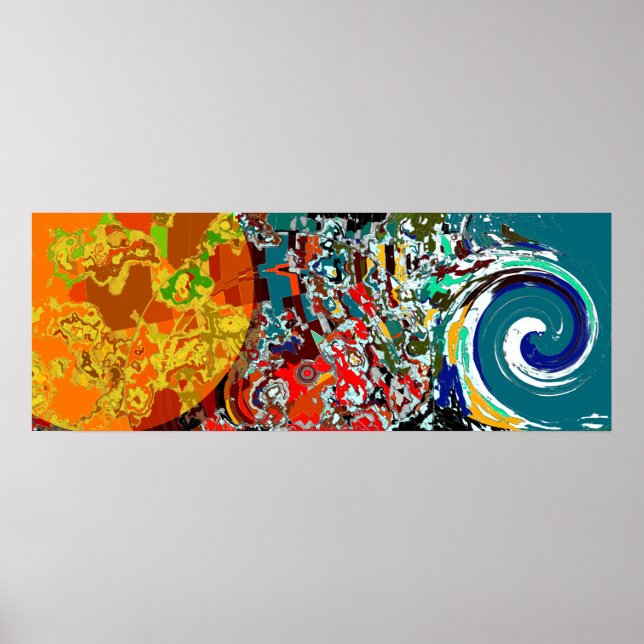 Confusão transparente - Poster de Abstrato (Frente)