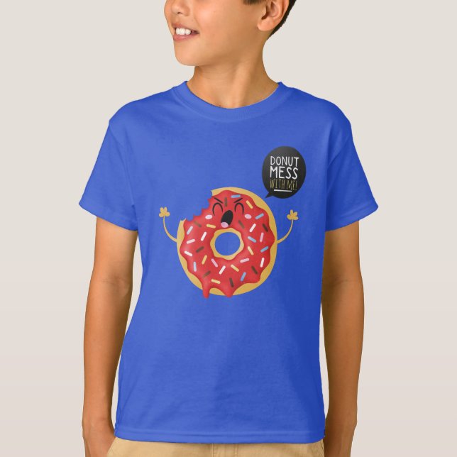 Confusão unisex legal da rosquinha da camisa dos (Frente)