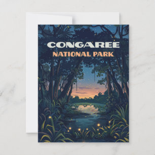 Congaree National Park Swamp South Carolina Retro