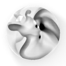 Congelado: Cinza Abstrato, branco e preto