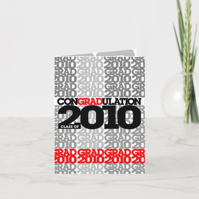 conGRADulations Classe de Cartão Vermelho 2010 (Frente)