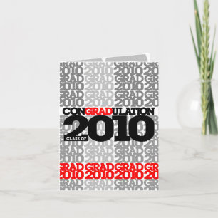 conGRADulations Classe de Cartão Vermelho 2010