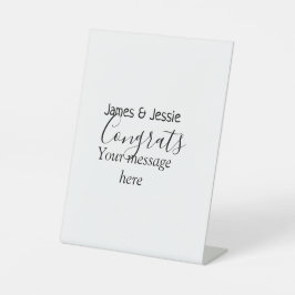 Congrats add name message wedding newly wed couple