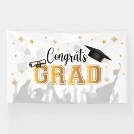 Congrats GRAD banner backdrop graduation