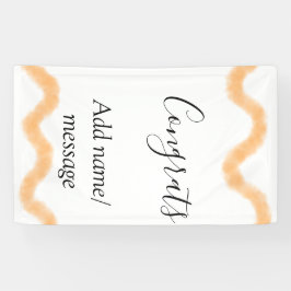 Congrats orange spiral Spanish border boho retro n