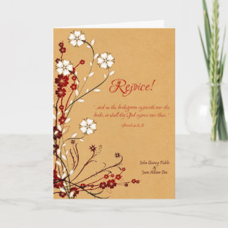 Congratulando-se com o Convite para Casamento de E