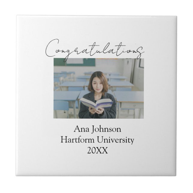 Congratulations photo graduate name university yea (Frente)