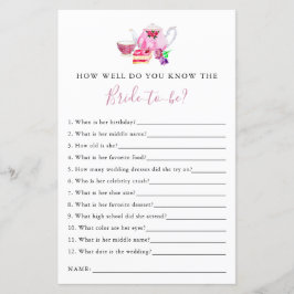 Conheça a noiva do Chá de panela Game Tea Party