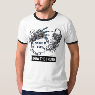 Conheça a Verdade Seja Livre Grunge Camiseta Y2K
