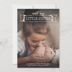 Conheça o anúncio de nascimento da minha irmãzinha