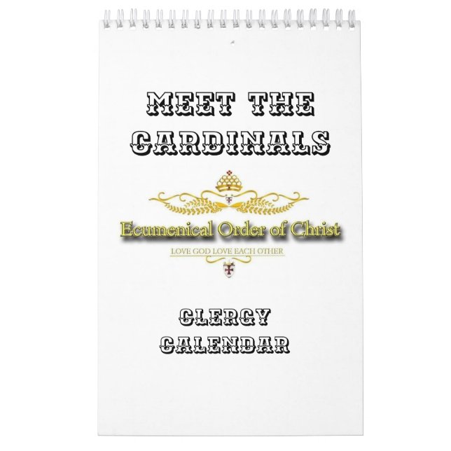 CONHEÇA O CALENDÁRIO DE CLERGIA DE CARTÕES (Capa)