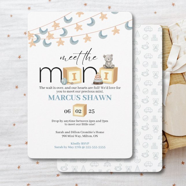 Conheça O Convite De Boas-Vindas Para Mini Baby (Adorable invitation to introduce your new mini to the world.)