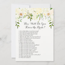 Conhece bem a noiva?