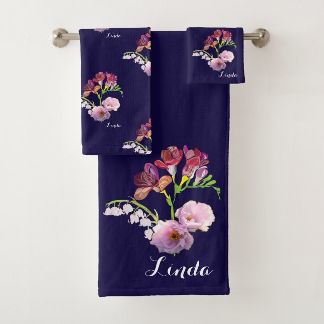 Conjunto Bandeja do Dia de as mães Floral Azul (Insitu)