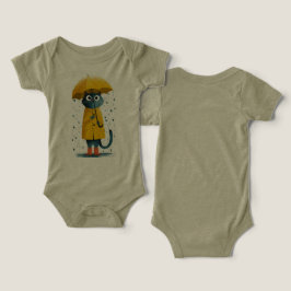 Conjunto Bodysuit de Gato de Desenho Animado Encan