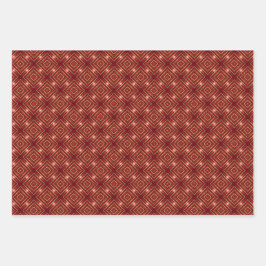 Conjunto Clássico de Quebras Vermelhas e Douradas 