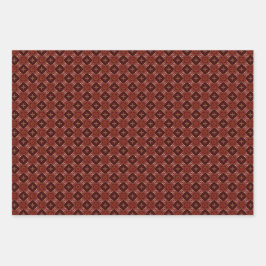 Conjunto Clássico de Quebras Vermelhas e Douradas 