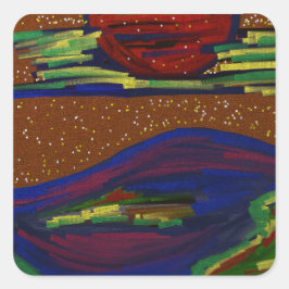 Conjunto Colorido de Adesivos Paisagem