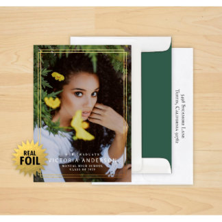 Conjunto de 24 Anúncio de Graduação Somente Fronte