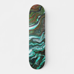 Conjunto de 2 decks de skate abstratos Flowing Gre