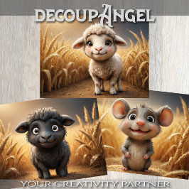 Conjunto de 3 Animais de Criação