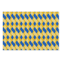 Conjunto de 3 Papel de embrulho floral e geométric